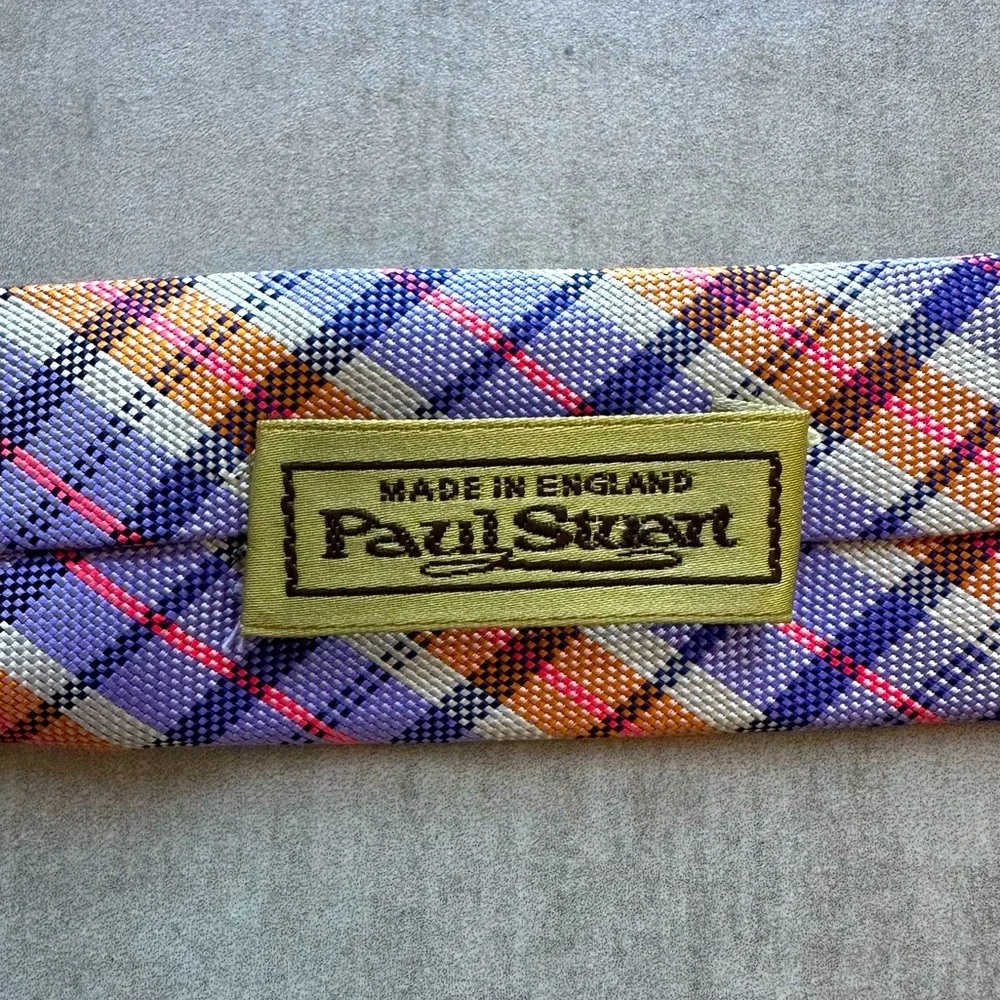 DRAKES for Paul Stuart Multi-Colored Silk Tie